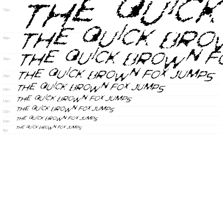 Ghostly Prints Italic Waterfall