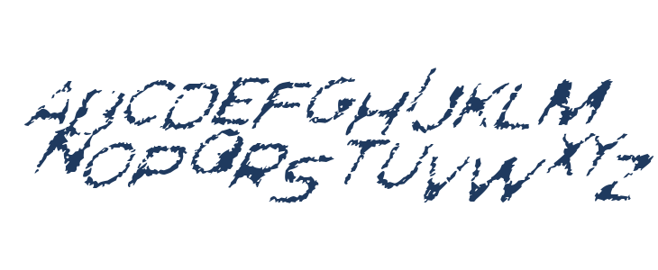 Ghostly Prints Italic Lowercase