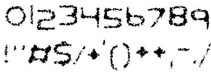 Ghostly Prints Font OTHER CHARS