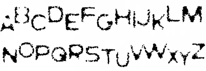 Ghostly Prints Шрифта ВЕРХНИЙ