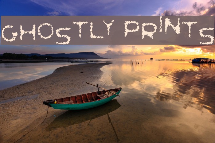 Ghostly Prints Font examples