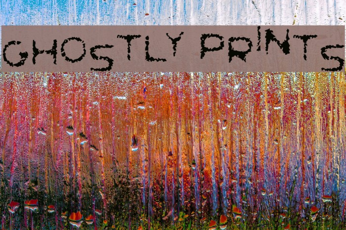 Ghostly Prints Font examples