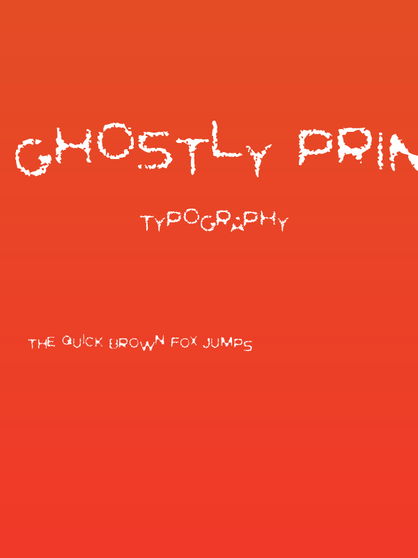 Ghostly Prints Poster