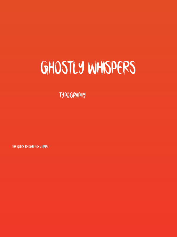 Ghostly Whispers Poster