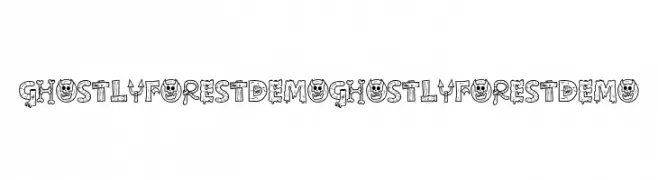 Ghostly forest Demo Ghostly forest Demo  नि: शुल्क फ़ॉन्ट्स डाउनलोड