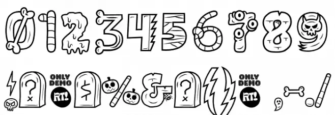 Ghostly forest Demo Ghostly forest Demo Font OTHER CHARS