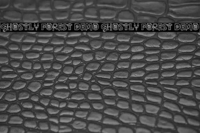 Ghostly forest Demo Ghostly forest Demo Font examples