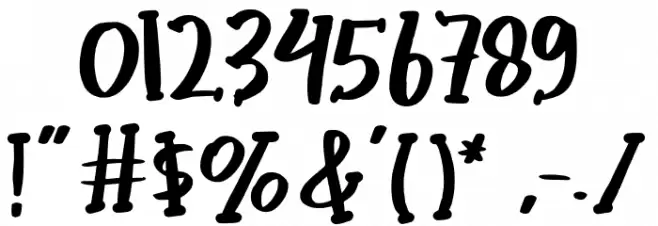 Ghostly Font OTHER CHARS