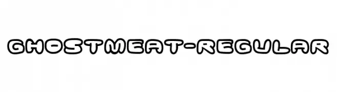 Ghostmeat-Regular  les polices de caractères gratuit tlcharger
