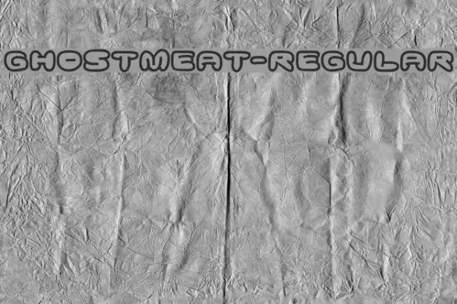 Ghostmeat-Regular Font examples