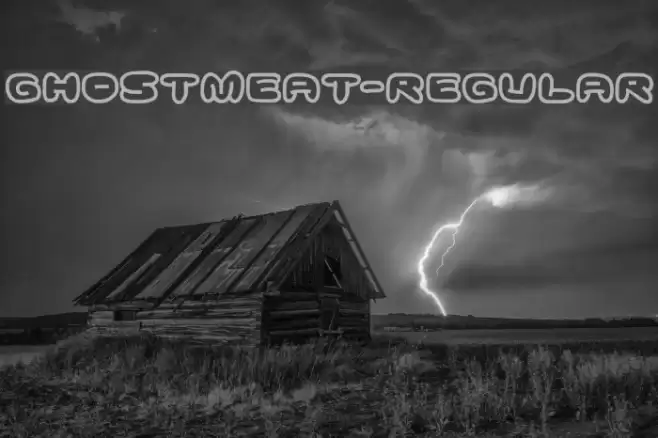 Ghostmeat-Regular Font examples