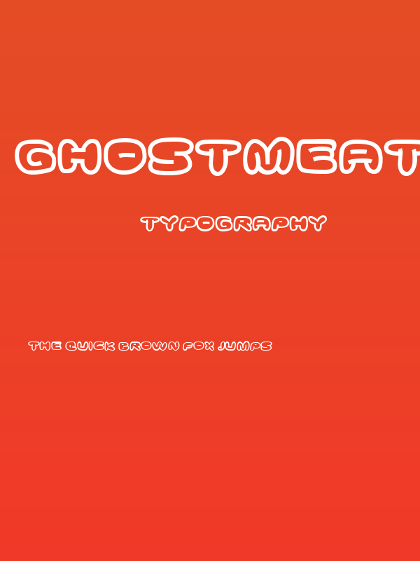 Ghostmeat-Regular Poster