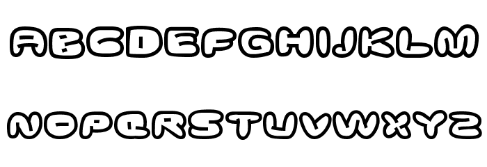 Ghostmeat-Regular Font LOWERCASE