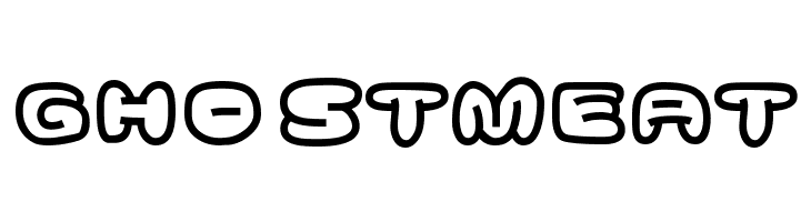 Ghostmeat Шрифта