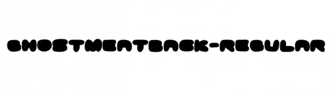GhostmeatBack-Regular  les polices de caractères gratuit tlcharger