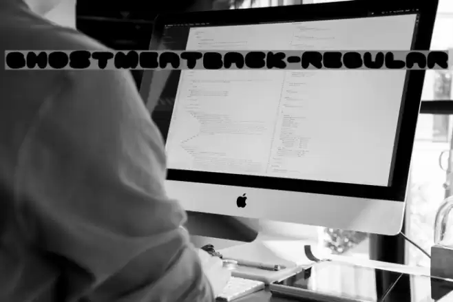 GhostmeatBack-Regular Font examples