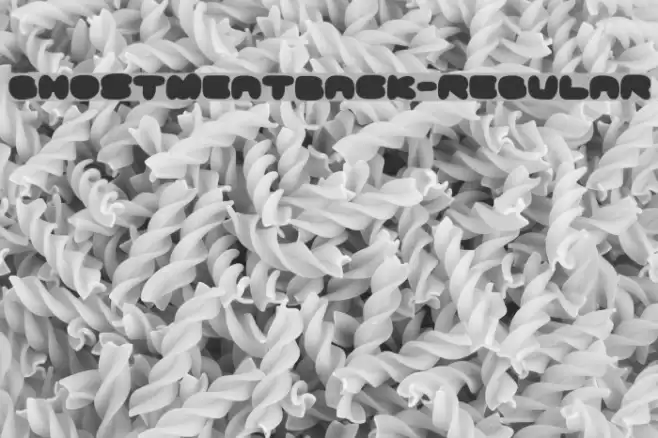 GhostmeatBack-Regular Font examples