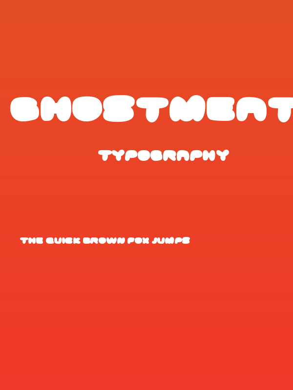 GhostmeatBack-Regular Poster