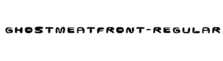 GhostmeatFront-Regular  les polices de caractères gratuit tlcharger