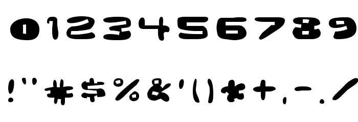 GhostmeatFront-Regular Font OTHER CHARS