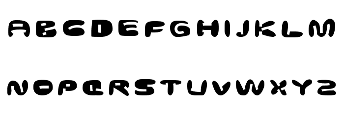 GhostmeatFront-Regular Font LOWERCASE