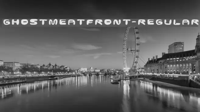 GhostmeatFront-Regular Font examples