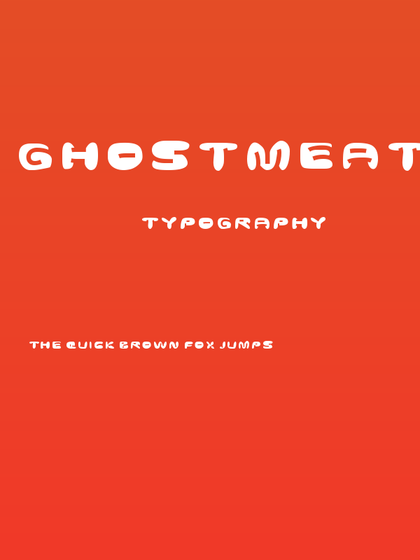 GhostmeatFront-Regular Poster