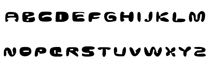 GhostmeatFront-Regular Font LOWERCASE