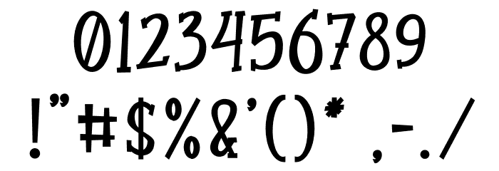 GhostoberBold Font OTHER CHARS