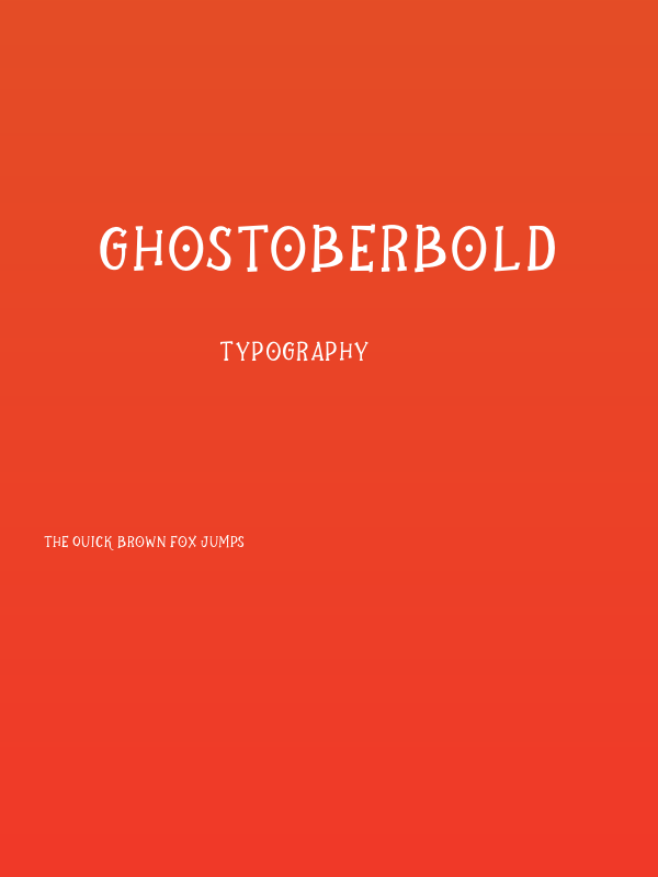 GhostoberBold Poster