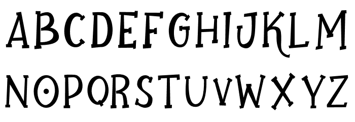 GhostoberBold Font LOWERCASE
