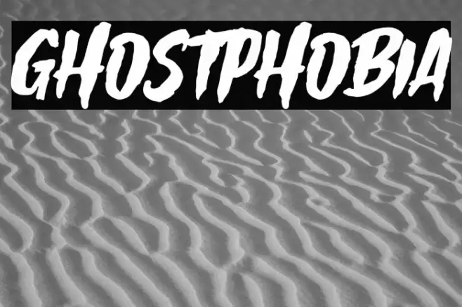 Ghostphobia Font examples