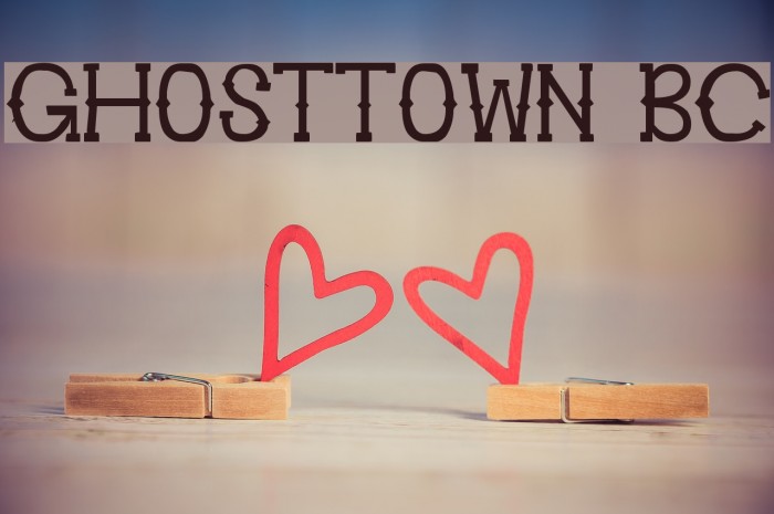 Ghosttown BC Font examples