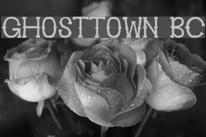 Ghosttown BC Font examples
