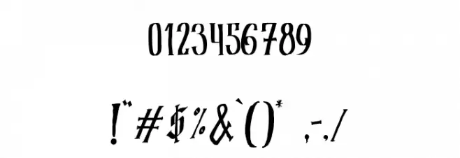 Ghostween Font OTHER CHARS