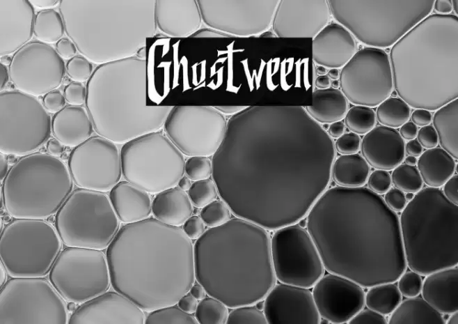 Ghostween Font examples