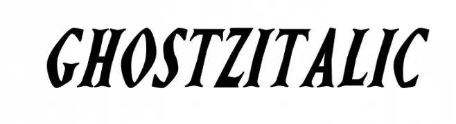 Ghostz Italic  font caratteri gratis