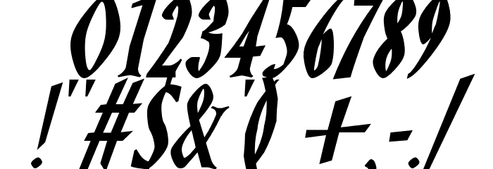 Ghostz Italic Font OTHER CHARS