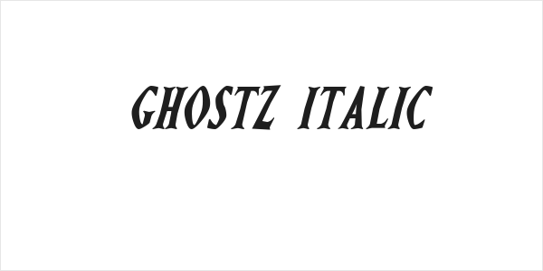 Ghostz Italic Logo