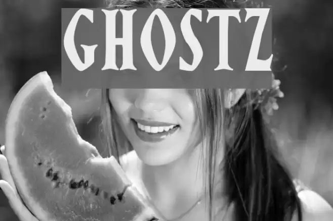 Ghostz Font examples