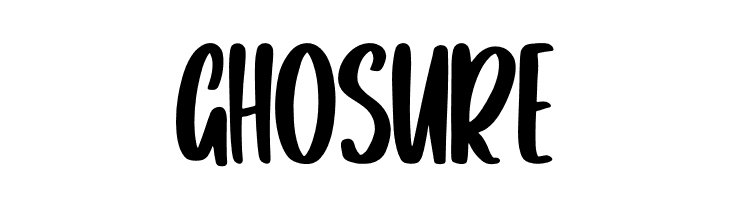 Ghosure  フリーフォントのダウンロード