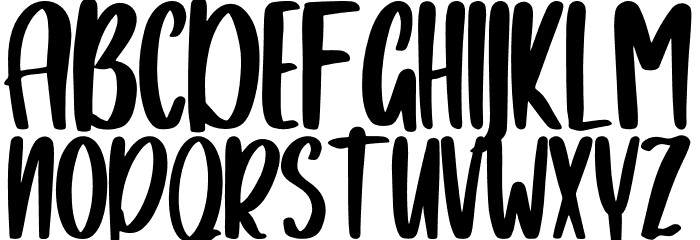 Ghosure Font UPPERCASE