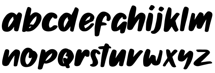 Ghotana Font LOWERCASE