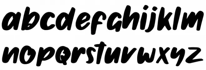 Ghotana फ़ॉन्ट लोअरकेस