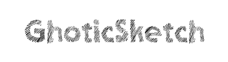Ghotic Sketch  لخطوط تنزيل