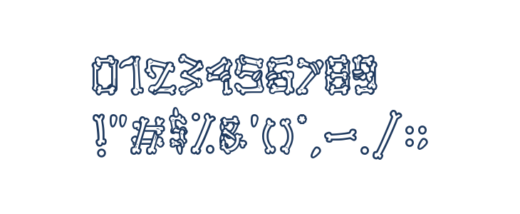 Ghoul Bone - Personal Use Outline Other Characters