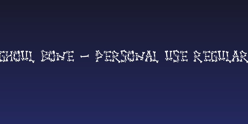 Ghoul Bone - Personal Use Regular Social Header