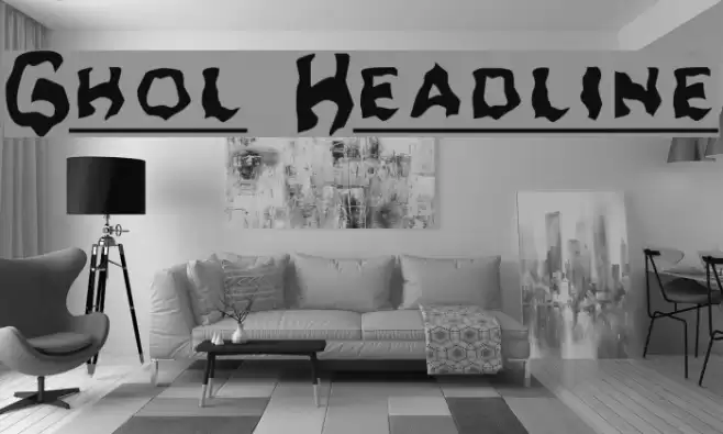 Ghoul Headline Font examples