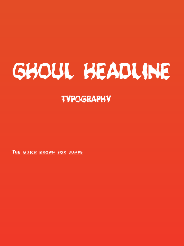 Ghoul Headline Poster