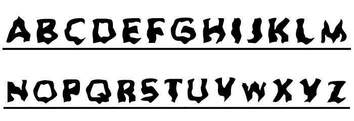 Ghoul Headline Font LOWERCASE